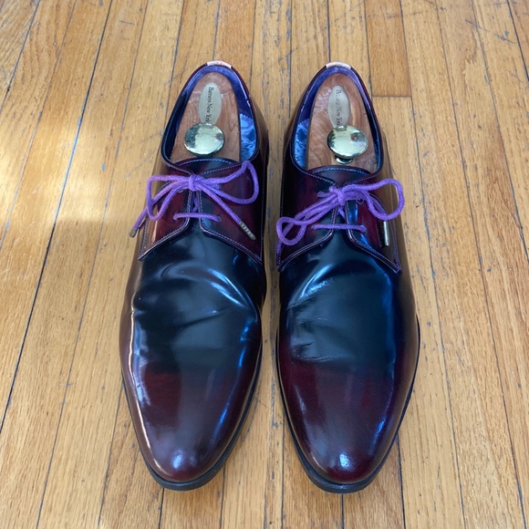 Ted Baker Mens Shoes In Burgundy 
